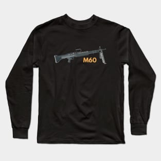 M60 American Machine Gun Long Sleeve T-Shirt